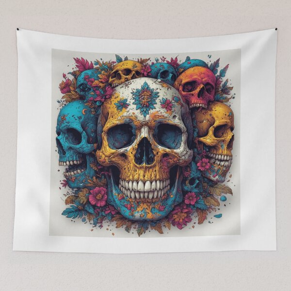 Item preview, Skulls an colors designed and sold by Kari's shop.