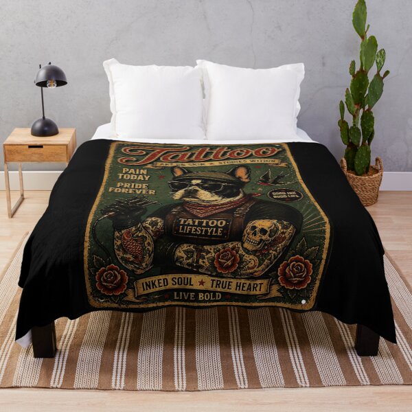 Item preview, Vintage Tattoo Bulldog Retro Ink Lifestyle Streetwear Illustration designed and sold by Modaozushi216.