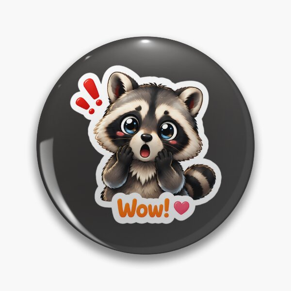 Item preview, Cute Surprised Raccoon Wow Expression designed and sold by LuisWorks.