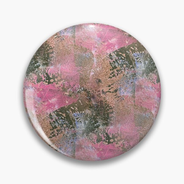 Item preview, Impressionistic Collage Flowers in Pink and Green designed and sold by Artistestella.