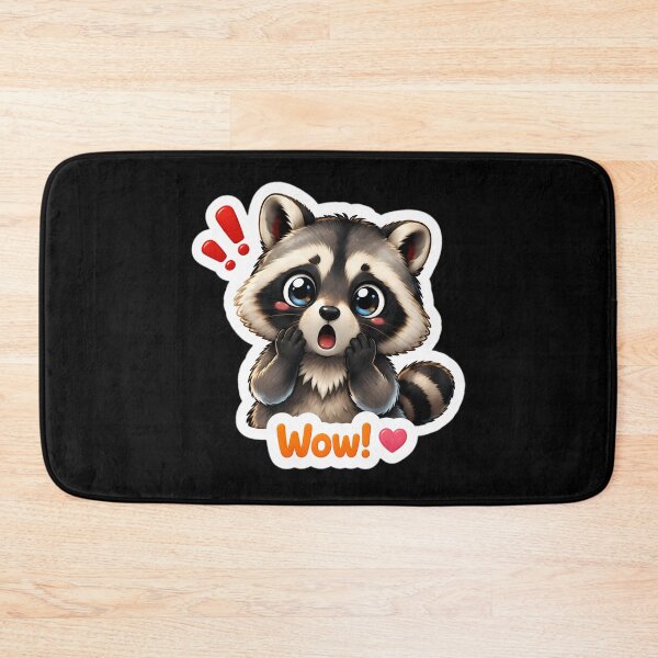 Item preview, Cute Surprised Raccoon Wow Expression designed and sold by LuisWorks.