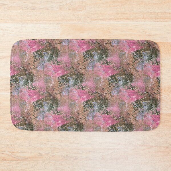 Item preview, Impressionistic Collage Flowers in Pink and Green designed and sold by Artistestella.