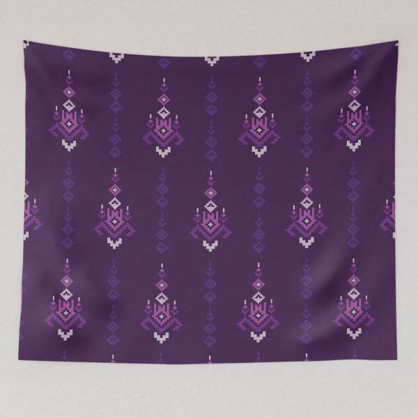 Item preview, Purple Tribal Textile Seamless Pattern designed and sold by PowerAntShop.
