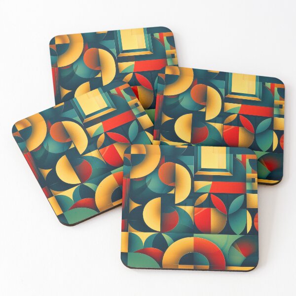 Item preview, Mid-Century Modern Geometric Designs Vibrant Colorful Pattern designed and sold by DEC02.