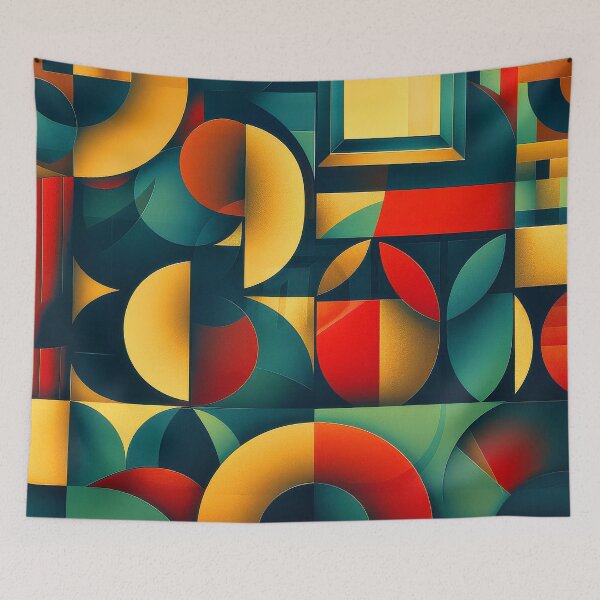 Item preview, Mid-Century Modern Geometric Designs Vibrant Colorful Pattern designed and sold by DEC02.