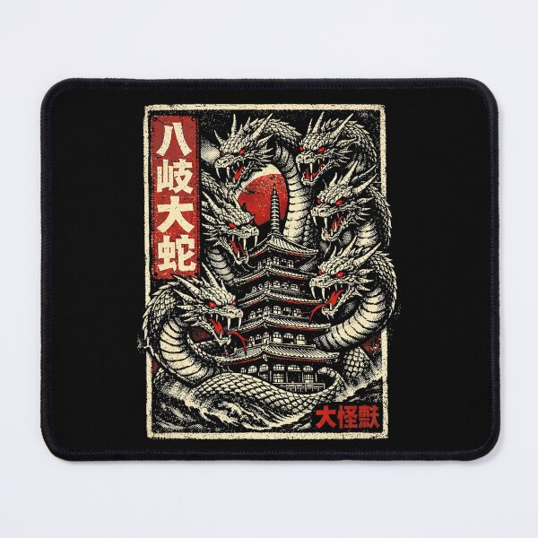 Item preview, Eight Headed Dragon Yokai Poster With Vintage Japanese Monster Style designed and sold by titanlevi.