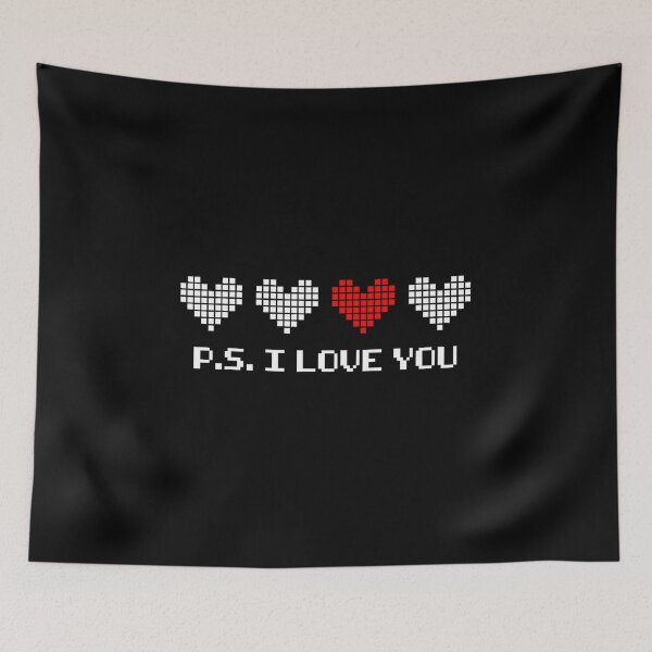 Item preview, Pixel Heart P.S. I Love You Retro Valentine Gaming designed and sold by FGTV2021.