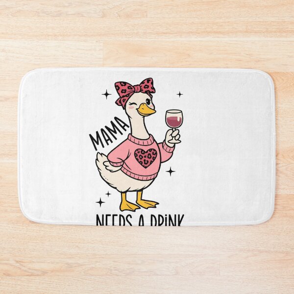 Item preview, Funny Duck Mama Needs a Drink Design designed and sold by HUTEND.
