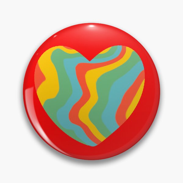 Item preview, Colorful Wavy Rainbow Heart designed and sold by Teenidesign .