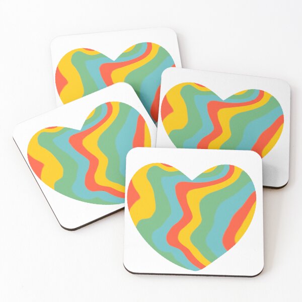 Item preview, Colorful Wavy Rainbow Heart designed and sold by Teenidesign .