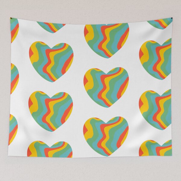 Item preview, Colorful Wavy Rainbow Heart designed and sold by Teenidesign .