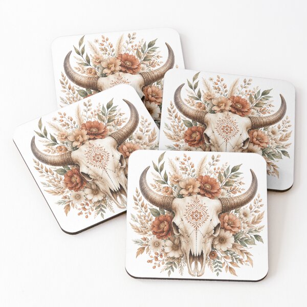 Item preview, Rustic Floral Skull Design designed and sold by HaGuu.