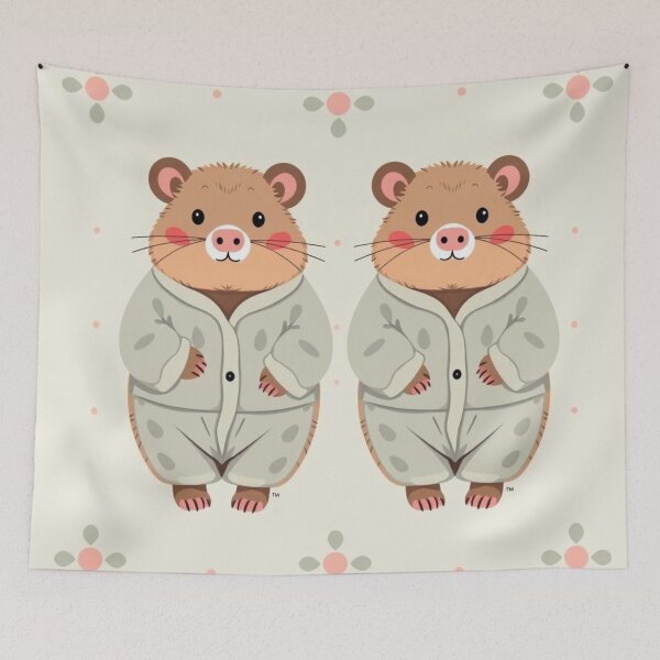 Item preview, Cute Wombats in Pyjamas designed and sold by pUNKnown.