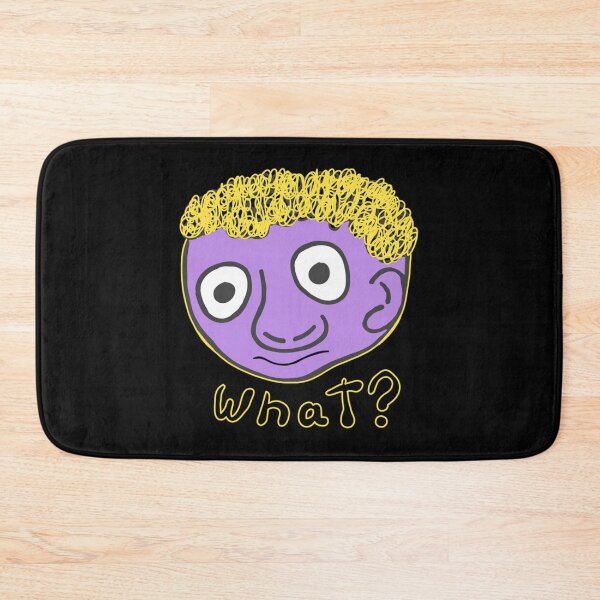 Item preview, What Funny Minimalist Purple Monster Face Drawing designed and sold by KenColwill.
