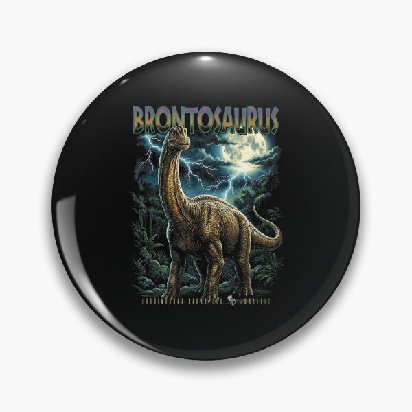 Item preview, Vintage Brontosaurus Moonlight Retro Dinosaur Bootleg designed and sold by Masonixem.