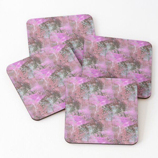 Item preview, Impressionistic Collage Flowers in Baby Pink and Green designed and sold by Artistestella.