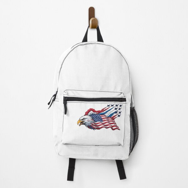 Item preview, Patriotic American Eagle Flag with Fighter Jets designed and sold by HUTEND.
