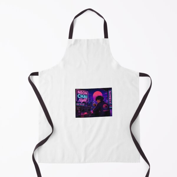 Item preview, Neon chai nights Lo-fi cyberpunk cityscape designed and sold by Priyan96.