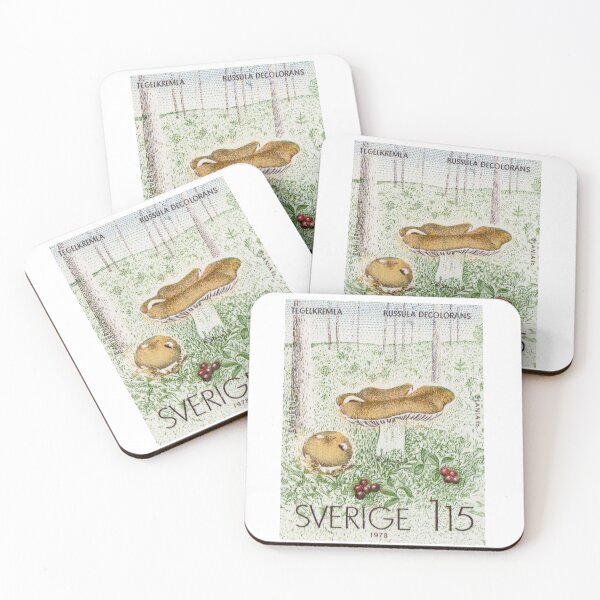 Item preview, Swedish vintage stamps - mushrooms designed and sold by Schulz Lightprint Studio.