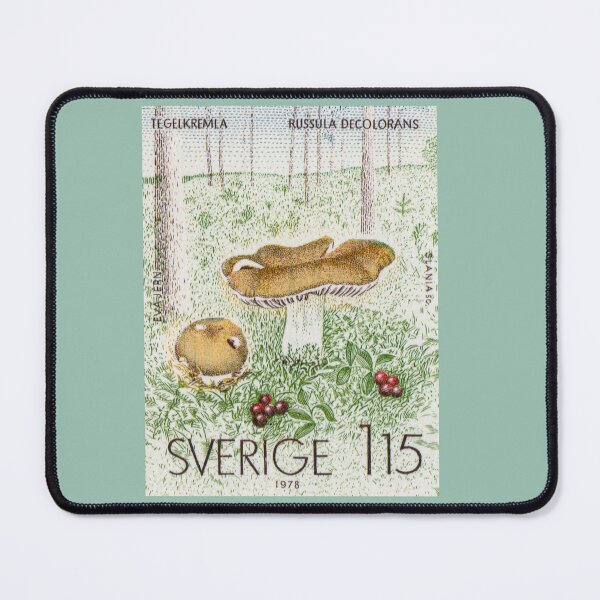 Item preview, Swedish vintage stamps - mushrooms designed and sold by Schulz Lightprint Studio.