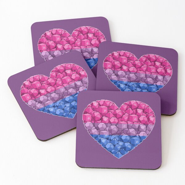 Item preview, Dice Heart - Bi Pride designed and sold by -Solarly-.