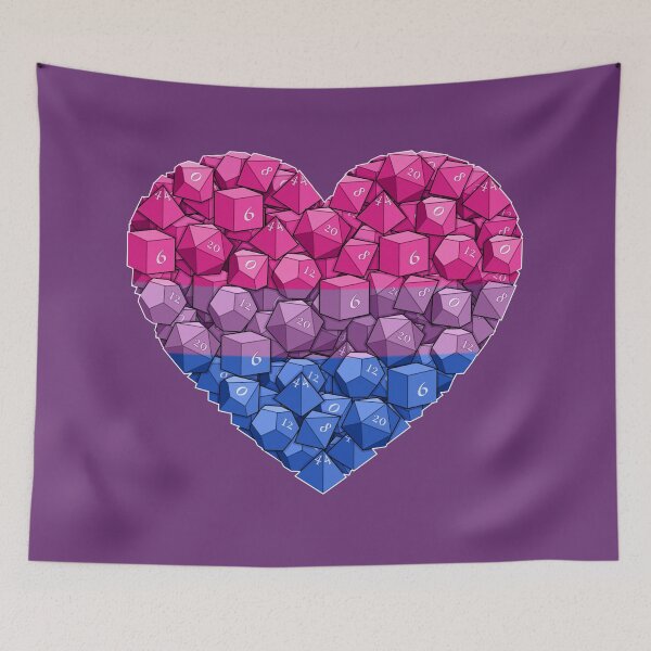 Item preview, Dice Heart - Bi Pride designed and sold by -Solarly-.