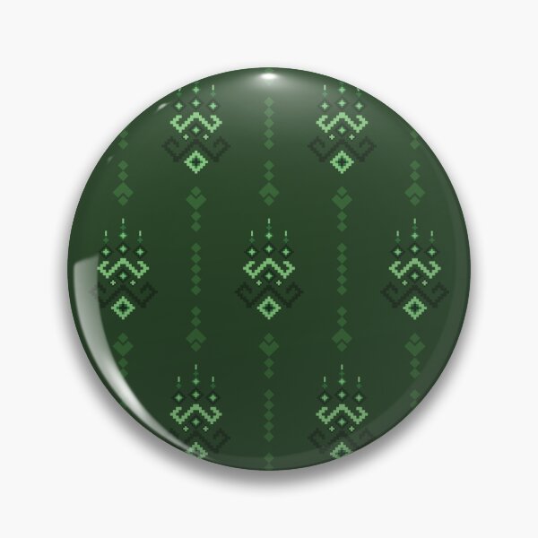 Item preview, Seamless Traditional Thai Style Geometric Pattern in Forest Green designed and sold by PowerAntShop.