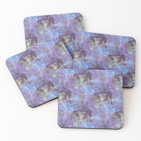 Item preview, Impressionistic Collage Flowers in Blue and Purple designed and sold by Artistestella.
