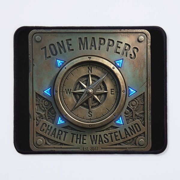 Item preview, 3D Zone Mappers Chart the Wasteland Industrial Crest designed and sold by HoshisWorld2018.