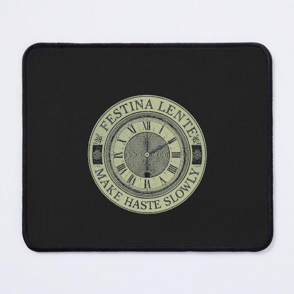 Item preview, Festina Lente Make Haste Slowly Vintage Clock | Dark Academia designed and sold by VENOHA.