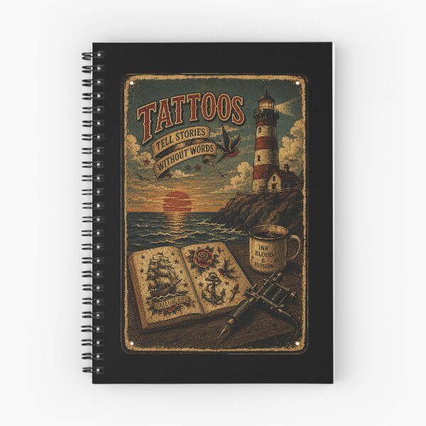 Item preview, Vintage Nautical Tattoo Lighthouse Retro Sailor Ink designed and sold by Modaozushi216.