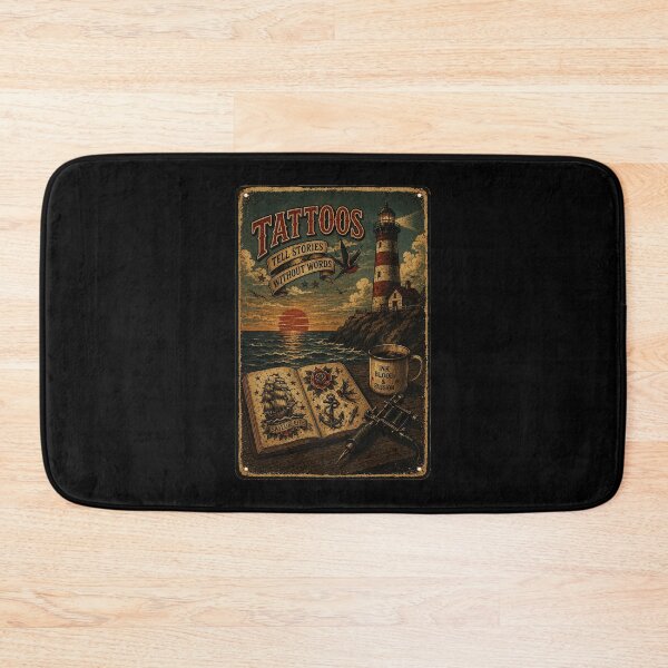 Item preview, Vintage Nautical Tattoo Lighthouse Retro Sailor Ink designed and sold by Modaozushi216.