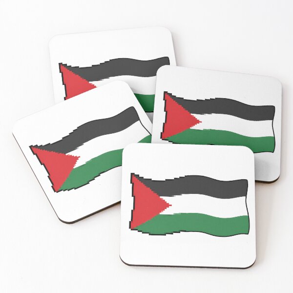 Item preview, Waving Palestine Flag Pixel designed and sold by ArtMassive.