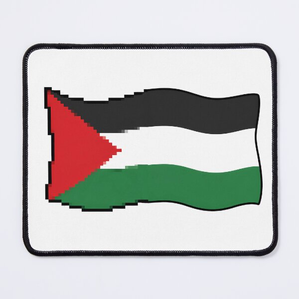 Item preview, Waving Palestine Flag Pixel designed and sold by ArtMassive.