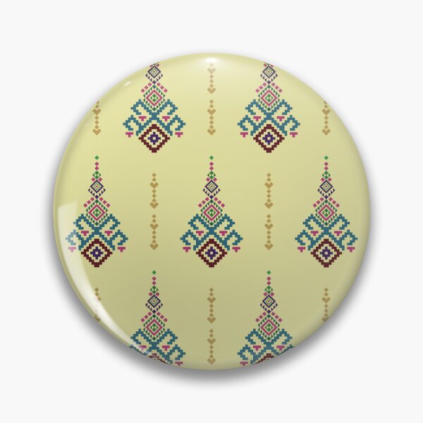 Item preview, Seamless Traditional Thai Geometric Floral Pattern in Multicolor designed and sold by PowerAntShop.