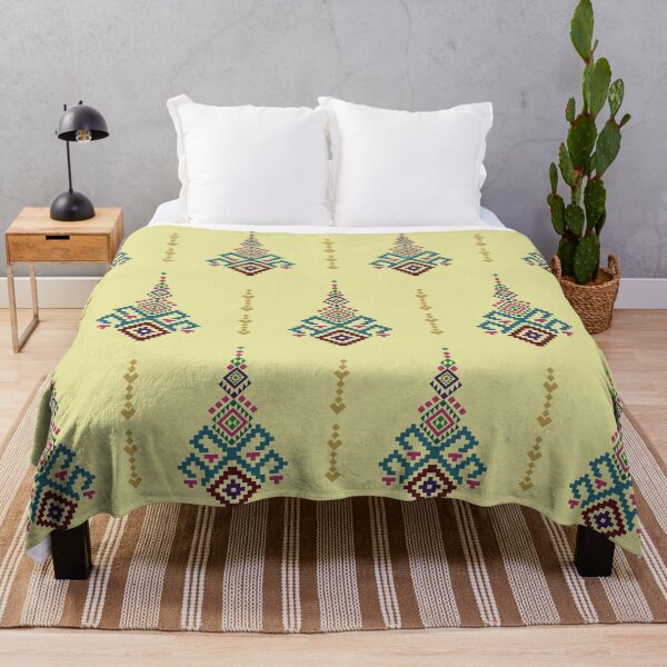 Item preview, Seamless Traditional Thai Geometric Floral Pattern in Multicolor designed and sold by PowerAntShop.