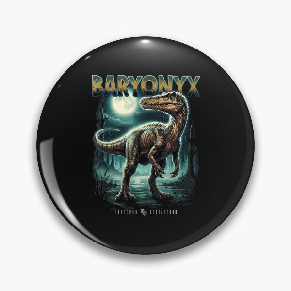 Item preview, Vintage Baryonyx Moonlight Retro Dinosaur Bootleg designed and sold by Masonixem.