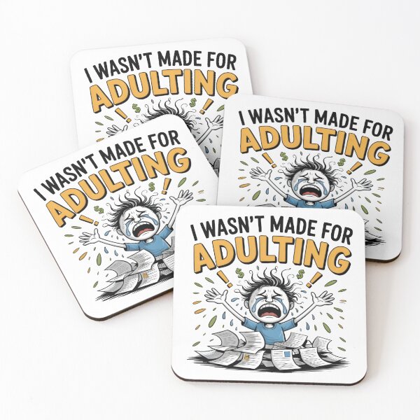 Item preview, Adulting Is Hard – Crying Over Bills Funny Graphic Tee designed and sold by Glamour Gaze .