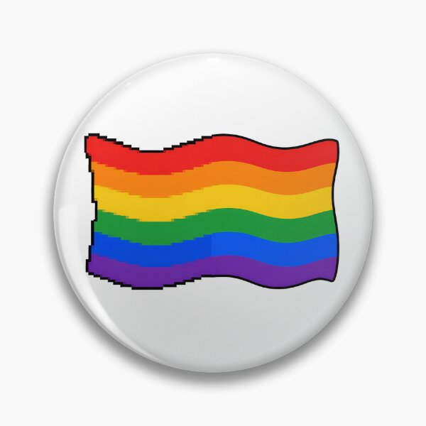 Item preview, Waving LGBT Pride Flag Pixel designed and sold by ArtMassive.