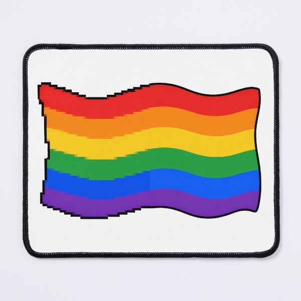 Item preview, Waving LGBT Pride Flag Pixel designed and sold by ArtMassive.