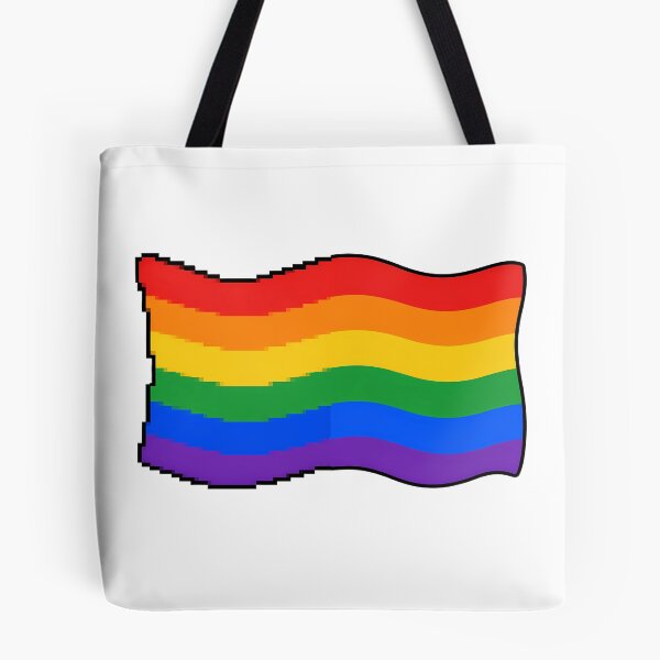 Item preview, Waving LGBT Pride Flag Pixel designed and sold by ArtMassive.