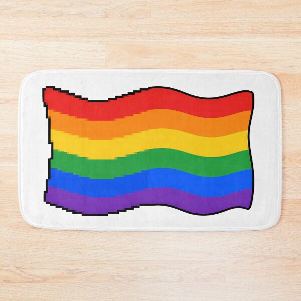 Item preview, Waving LGBT Pride Flag Pixel designed and sold by ArtMassive.