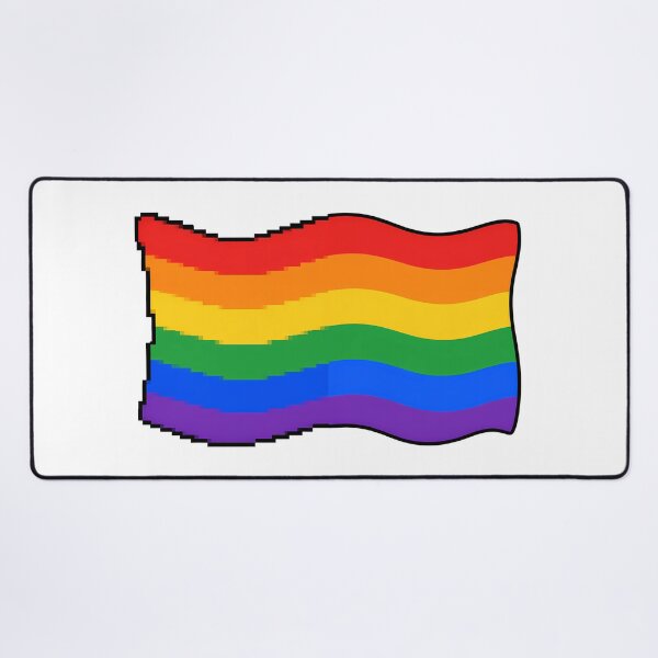 Item preview, Waving LGBT Pride Flag Pixel designed and sold by ArtMassive.
