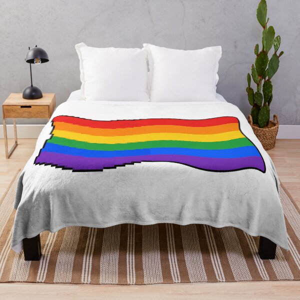 Item preview, Waving LGBT Pride Flag Pixel designed and sold by ArtMassive.