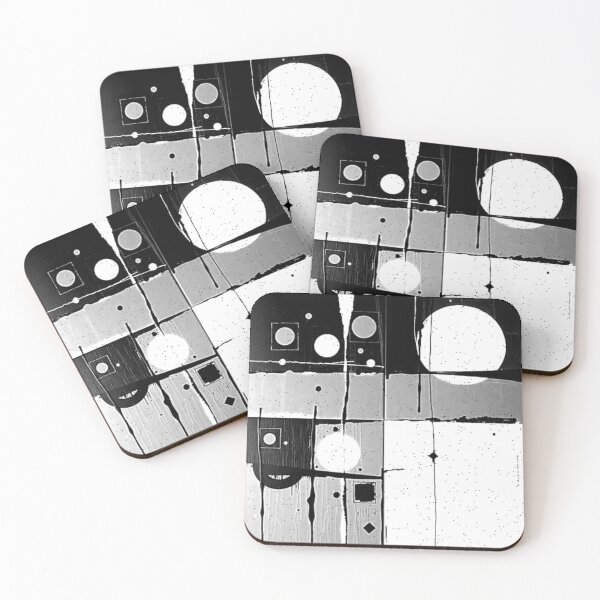 Item preview, midnight geometry age black and white geometric abstract design designed and sold by SmashingDeals.