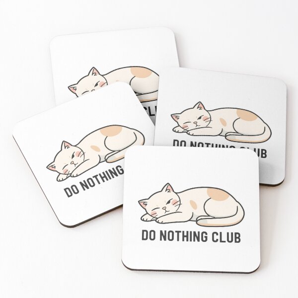 Item preview, Do Nothing Club Cat Shirt Funny Lazy Cat Gift Introvert Cat Lover Humor Cat Mom Tee designed and sold by Sky-bully.