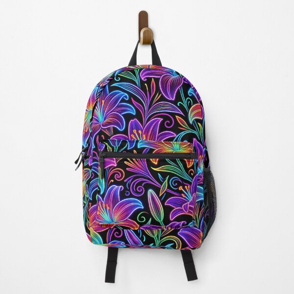 Item preview, Intricate Neon Glow Lilies Pattern designed and sold by LuisWorks.