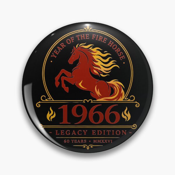Item preview, 1966 Fire Horse Legacy Edition 60th Birthday 2026 Retro Bday designed and sold by FernaRoje.