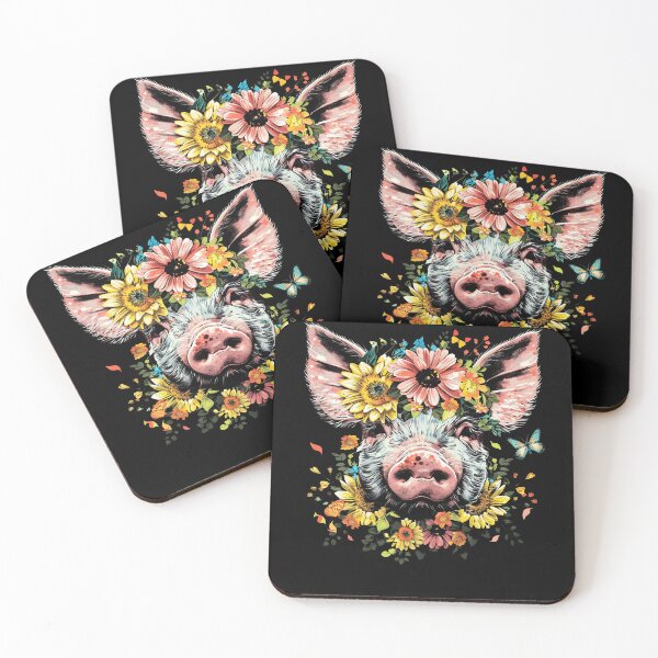 Item preview, Funny Pig Floral Colorful Boys Girls Kids designed and sold by rafaeltto.