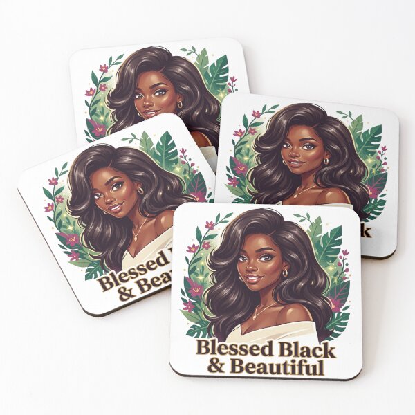 Item preview, Blessed Black & Beautiful straight hair dark designed and sold by BlessedBlackBeautiful.